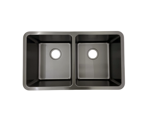 undermount gunmetal black coloured stainless steel kitchen sink OM01DB