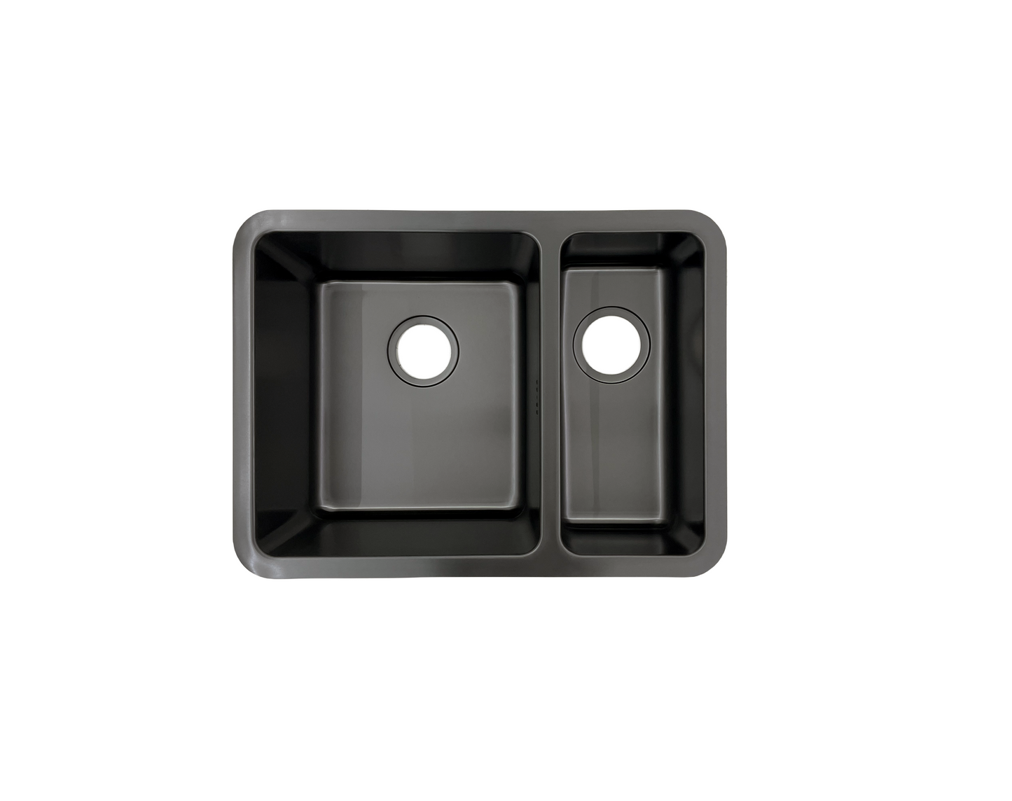 undermount black coloured stainless steel kitchen sink OM06DB