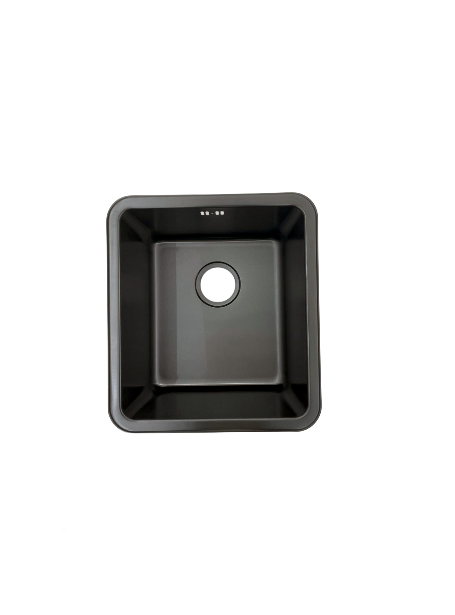 top/undermount black coloured stainless steel kitchen sink OM01AB