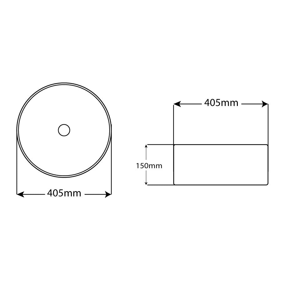 ceramic round counter basin OM7078