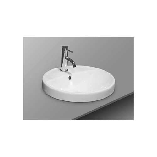 recessed round ceramic basin OM763