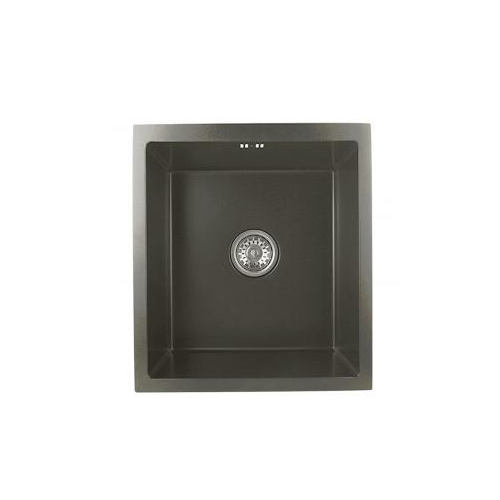 undermount black coloured stainless steel kitchen sink OM6872B