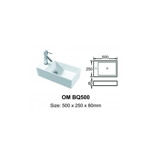 quality Acrylic art basin OMBQ500