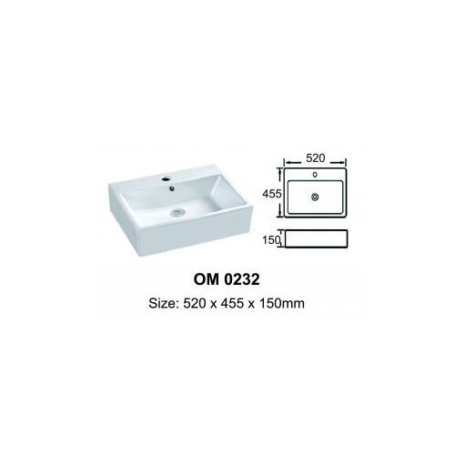 quality ceramic grade A art basin OM0232