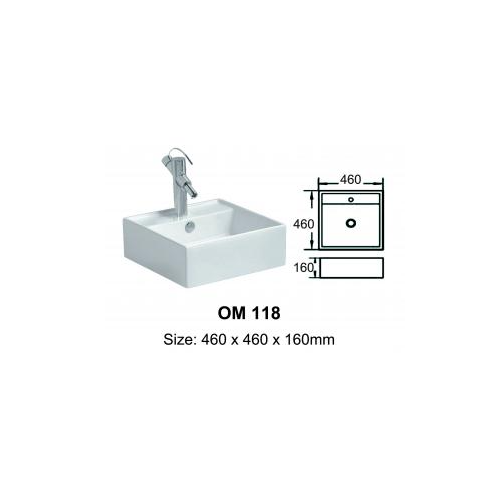 quality ceramic grade A art basin OM118