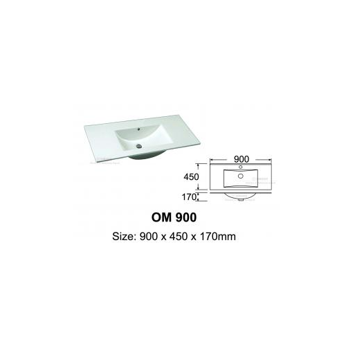 brand new square basin for vanity OM900