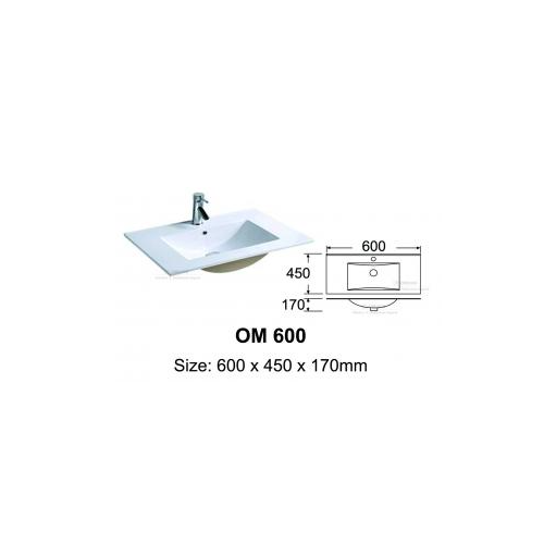 brand new square basin for vanity OM600