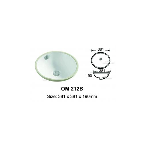 under counter round basin OM212B