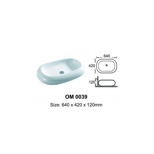 quality ceramic grade A basin OM0039