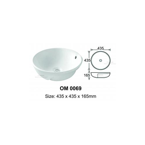 quality ceramic grade A basin OM0069